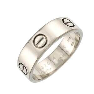 CARTIER 18k Silver Love Ring #59